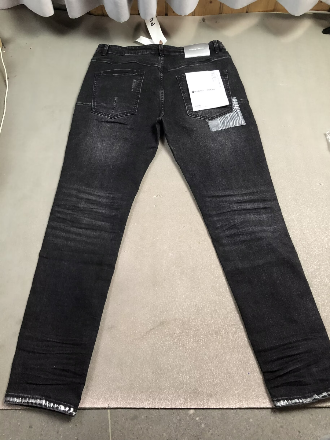 Purple Brand Jeans – Noir Rhinestones & Paint Splatter